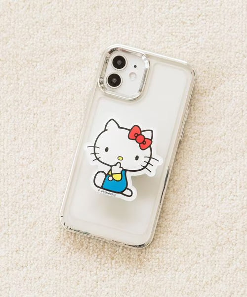 Hello Kitty 50th Anniversary - Smartphone grip : Sitting
