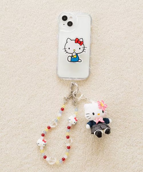 Hello Kitty 50th Anniversary - Smartphone grip : Sitting