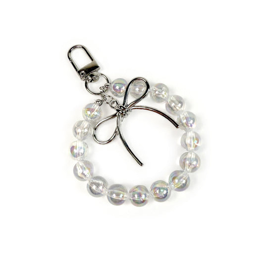 Transparent beads keychain